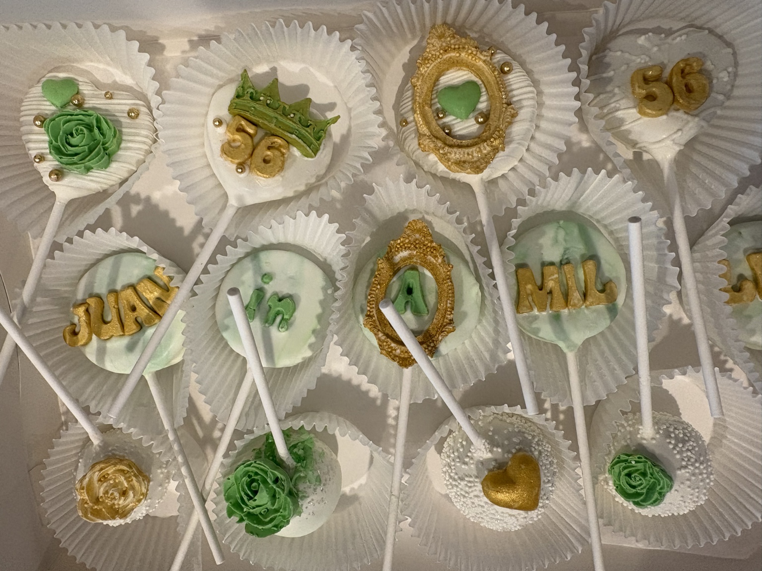 Vanilla Cake Pops custom design example