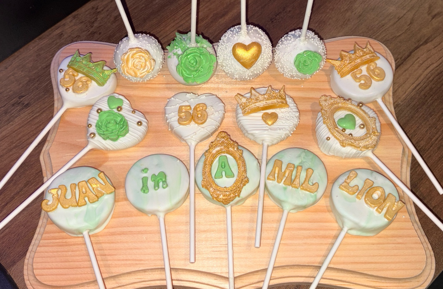 Vanilla Cake Pops custom design example